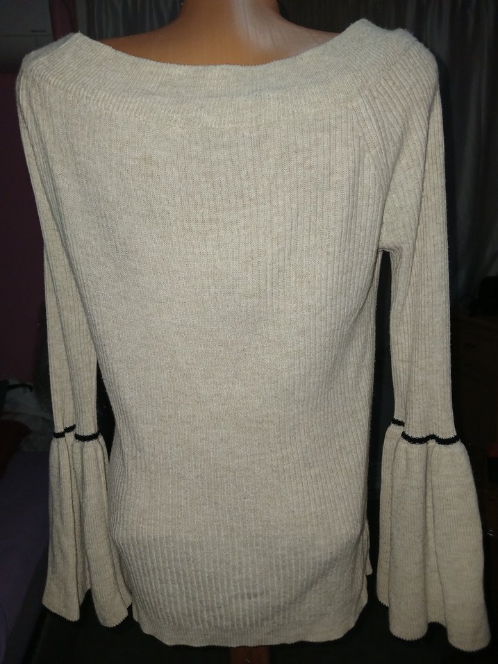 krem  i Bohem Salaş Triko Kadın Kazak - Görsel 3