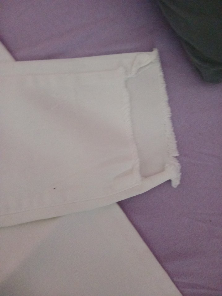 Beyaz İşlemeli Kadın Midi Jean - Görsel 3