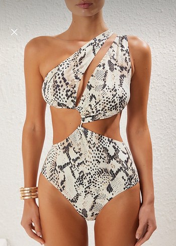 Yılan Desenli Mayo - Görsel 3