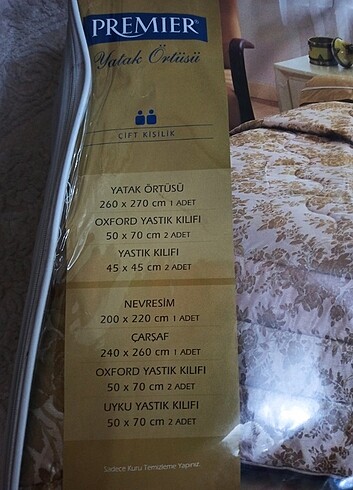 Beden haki Renk Premier Home Yatak örtüsü