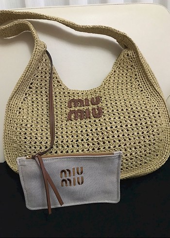 Miu Miu Örgü Bej Kadın Çanta