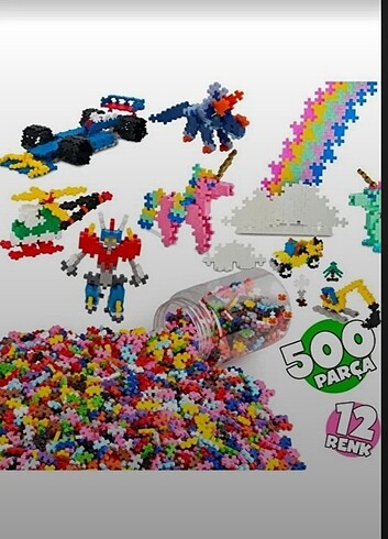 500 parça lego 500 adet Lego Minecraft yapı inşa lego