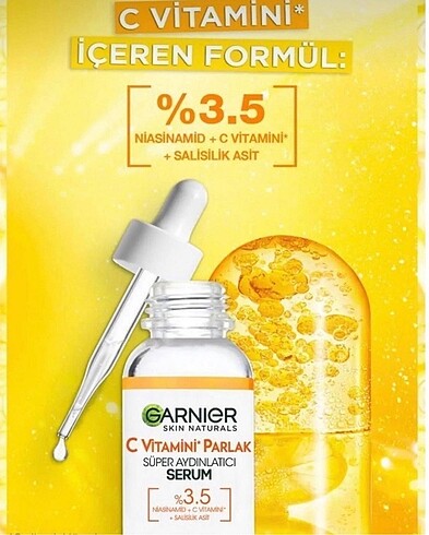 Beden Garnier c vitamini
