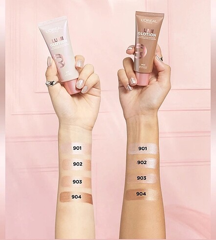 Beden Renk Loreal paris glotion all in öne doğal ışıltı 902 light glow
