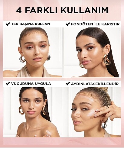L'Oréal Paris Loreal paris glotion all in öne doğal ışıltı 902 light glow