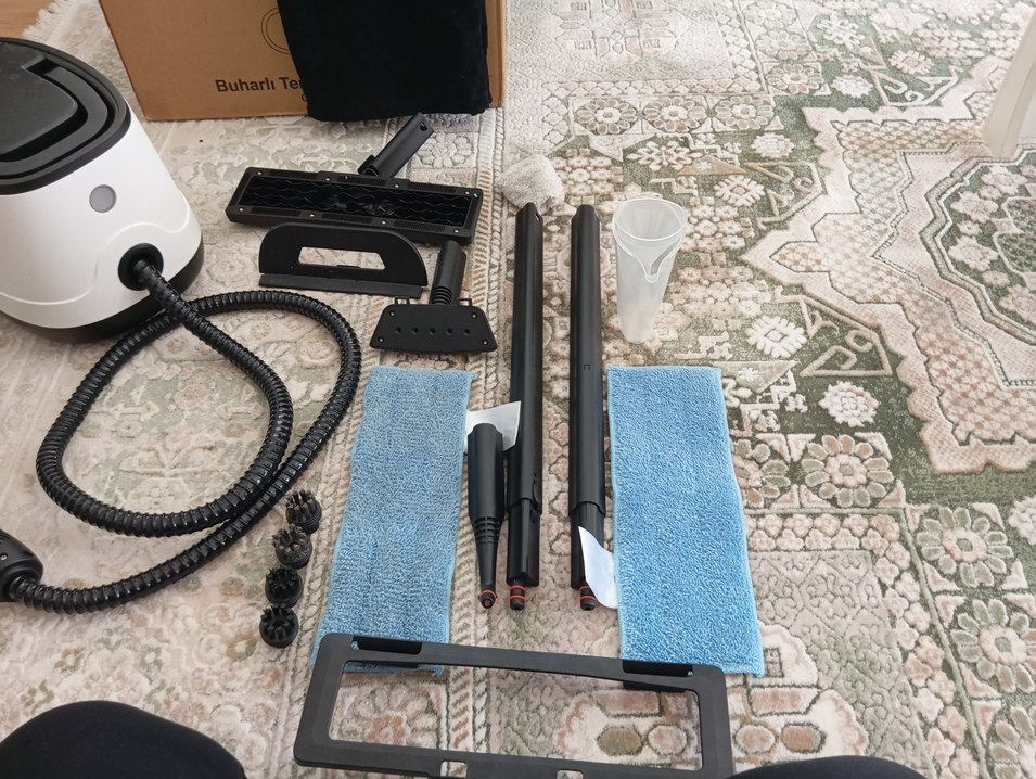 PiranT Buhar Temizleyici Seti Beyaz-Gri - Görsel 4