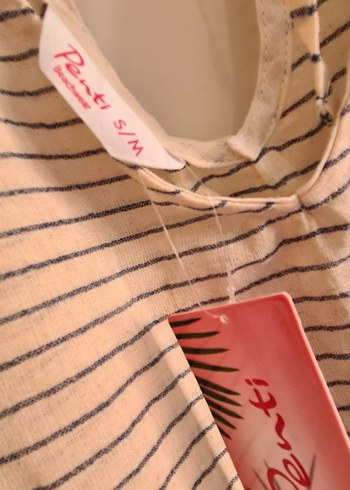 PENTİ Marka sıfır ürün Püsküllü V-Yaka plaj elbisesi - Görsel 3