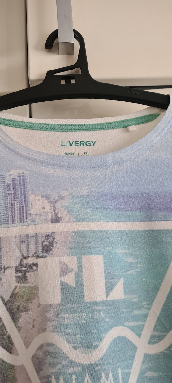 Mavi Baskılı Erkek Tişörtü - Görsel 2