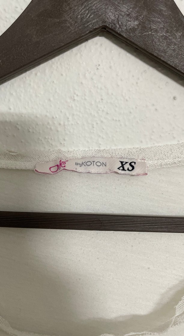 Bohem Beyaz Kelebek Baskılı Hamile Tişörtü - Görsel 3