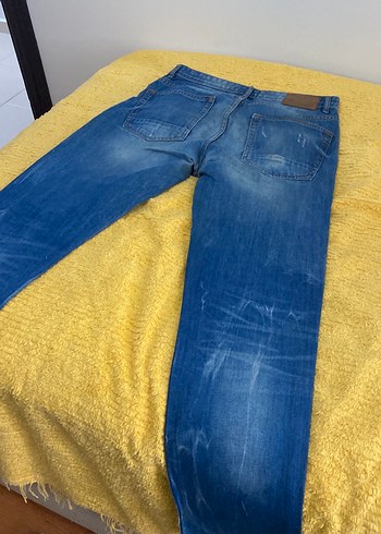 Mavi Erkek Denim klasik Kesim Kot Pantolon - Görsel 4