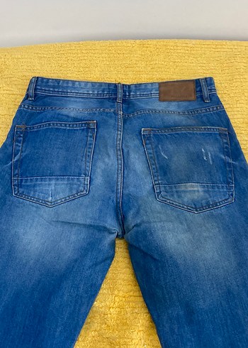 Mavi Erkek Denim klasik Kesim Kot Pantolon - Görsel 5