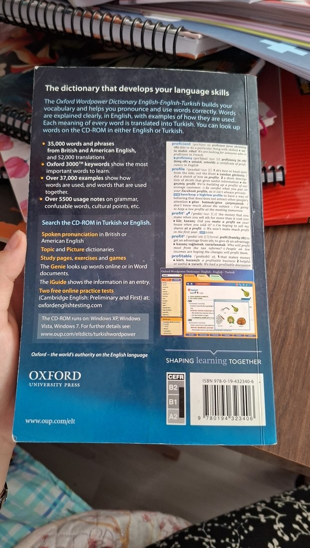 Oxford Wordpower İngilizce-İngilizce-Türkçe Sözlük - Görsel 2