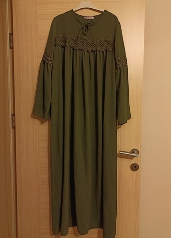 Yeşil Tesettür Elbise