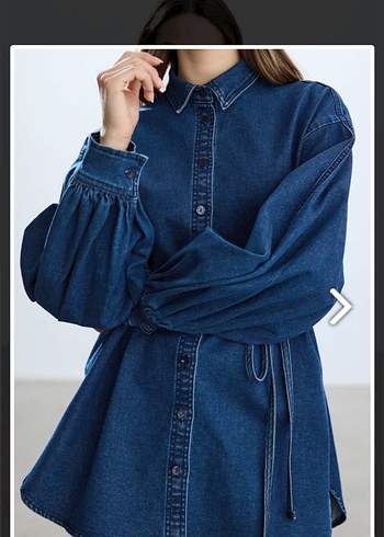 s Beden Kadın Lacivert Bel Detaylı Denim Ceket