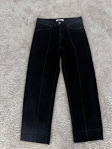Siyah denim pantolon