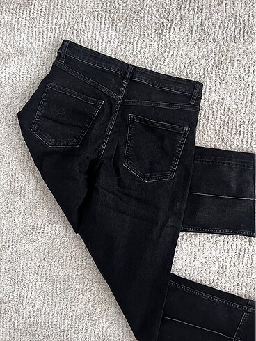 38 Beden siyah Renk Siyah denim pantolon