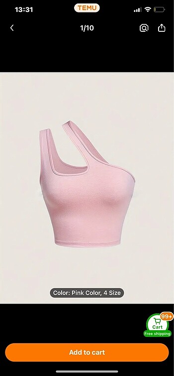 Tek kol shein crop