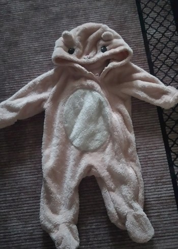 Kürklü Pembe Bebek Tulum