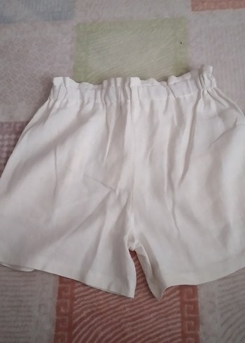 Çocuk Beyaz Mini Şort - Görsel 2