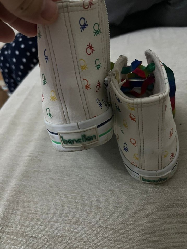 Renkli Bağcıklı Kız Çocuk Spor Ayakkabı - Görsel 2