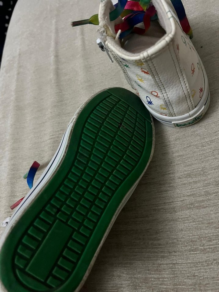 Renkli Bağcıklı Kız Çocuk Spor Ayakkabı - Görsel 3