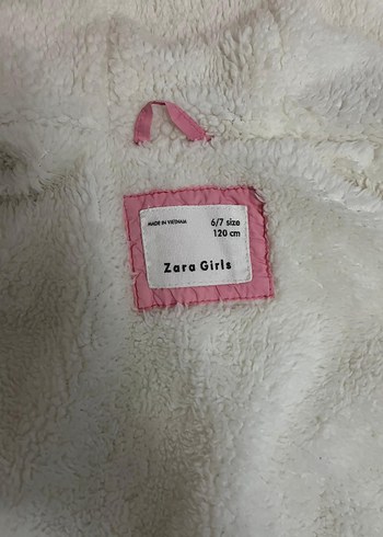 Kız Çocuk Kapüşonlu Pembe Fermuarlı Yelek - Görsel 4