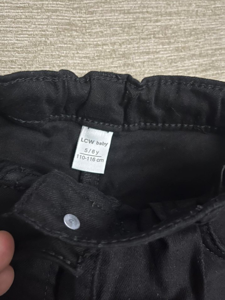 siyah keten pantolon - Görsel 4