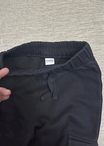 Siyah Rahat Kesim eşofman altı - Görsel 3