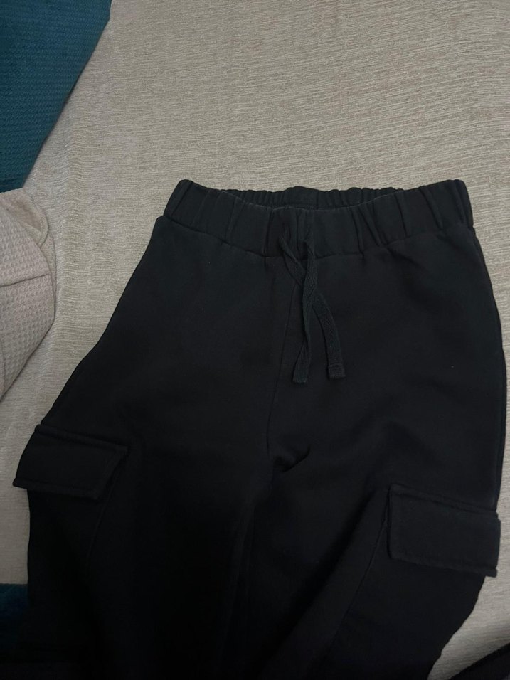 Siyah Rahat Kesim eşofman altı - Görsel 4