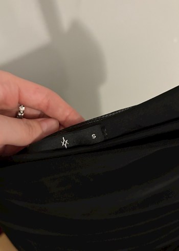 Siyah Straplez Mini Elbise - Görsel 4