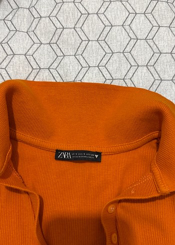 Turuncu Polo Yaka Tişört - Görsel 2