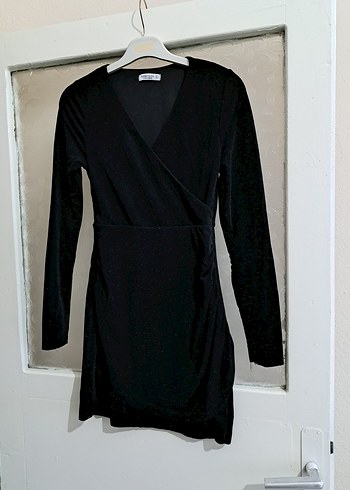 Siyah Mini Elbise - Görsel 2