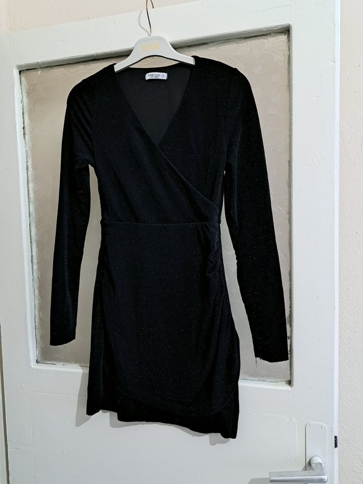 Siyah Mini Elbise - Görsel 2