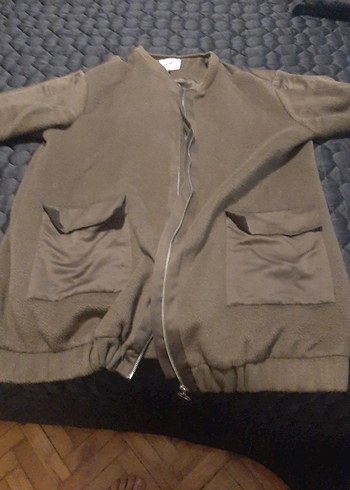 Gevşek Kesim Midi Kahverengi Kadın Ceket - Görsel 3