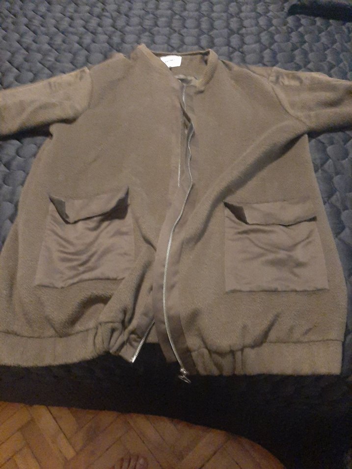 Gevşek Kesim Midi Kahverengi Kadın Ceket - Görsel 3