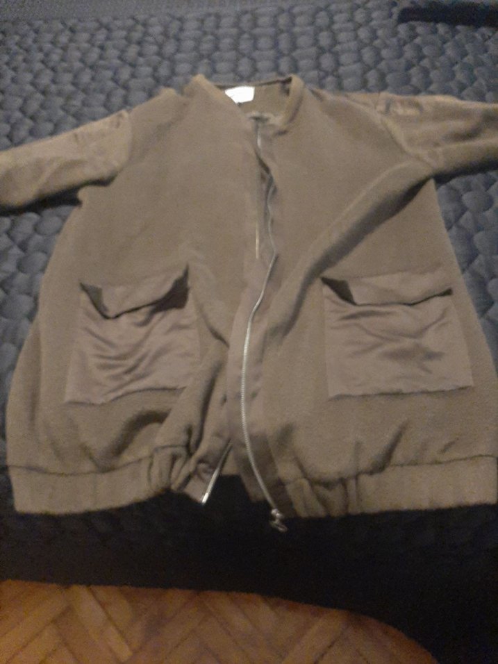 Gevşek Kesim Midi Kahverengi Kadın Ceket - Görsel 4