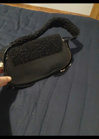 Kemerli Siyah Yılan Desenli Gotik Deri Çanta - Görsel 4