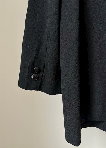 Diğer Siyah Kadın Keten Blazer Ceket