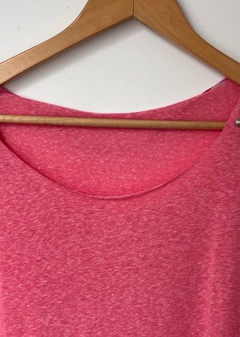 s Beden Kız Çocuk Pembe Kısa Kollu Tişört