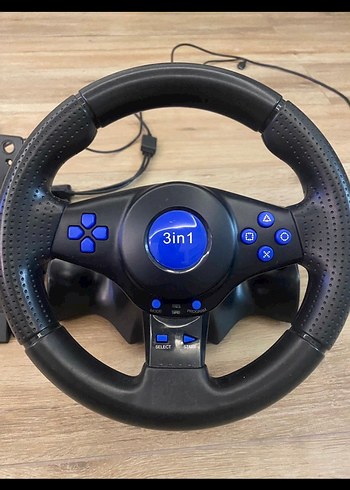 Diğer Mavi Oyun Direksiyonu ve Pedal Seti 3in1 marka