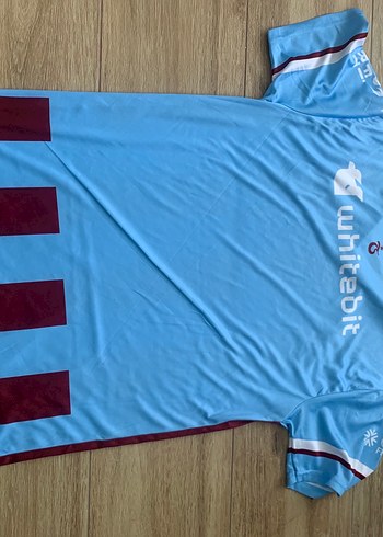 s Beden Bordo Mavi Erkek Kısa Kollu V Yaka Forma Trabzonspor