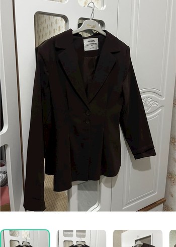 Zara Sikligin Simgesi Aci Kahve Tek Dugmeli Blazer Ceket