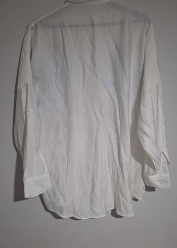 Nakışlı Pamuklu Uzun Kollu Gömlek - Görsel 4