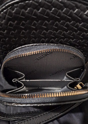 Desenli Deri Kadın Çapraz Çanta - Görsel 8