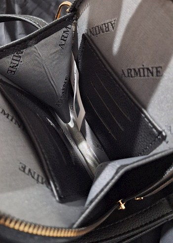 Desenli Deri Kadın Çapraz Çanta - Görsel 6