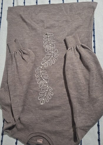 Nakışlı triko Kazak - Görsel 3