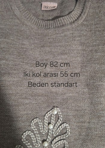 Nakışlı triko Kazak - Görsel 5