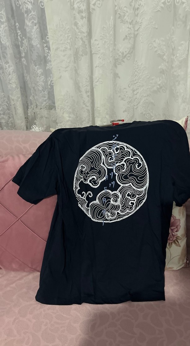 Lacivert Baskılı erkekTişörtü - Görsel 2