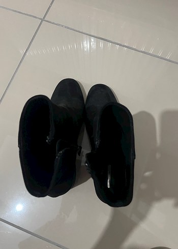 37 Beden siyah Renk Siyah Süet Kadın Topuklu Bot