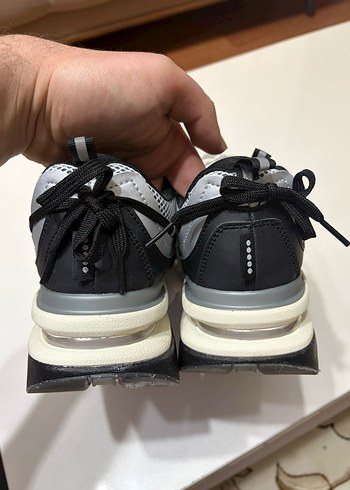 Gri Bağcıklı Spor Kadın Sneakers - Görsel 7